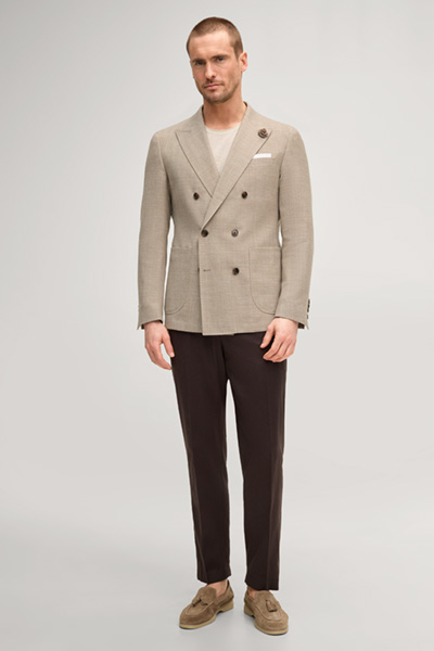 Führt zu Produktdetailseite „Doppelreiher-Sakko Heazy in Beige"