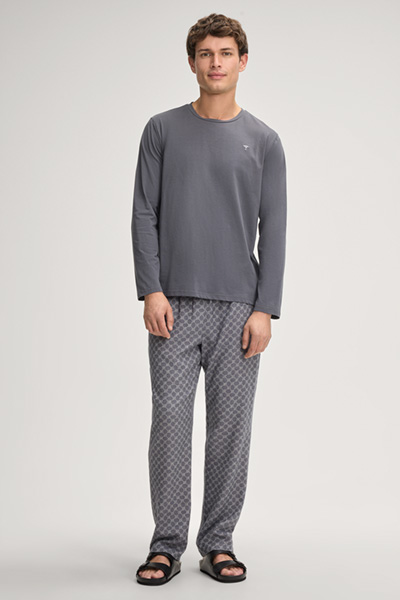 Long-sleeved Top in Dark Grey