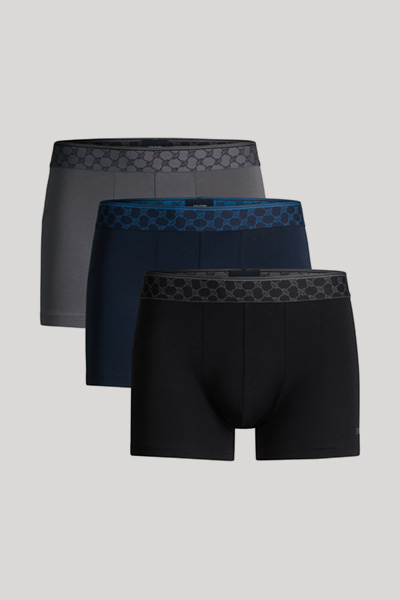 3er-Pack Boxershorts in Schwarz/Grau