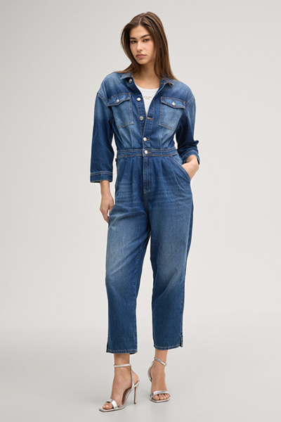 Jeans-Overall Eleni in Denimblau