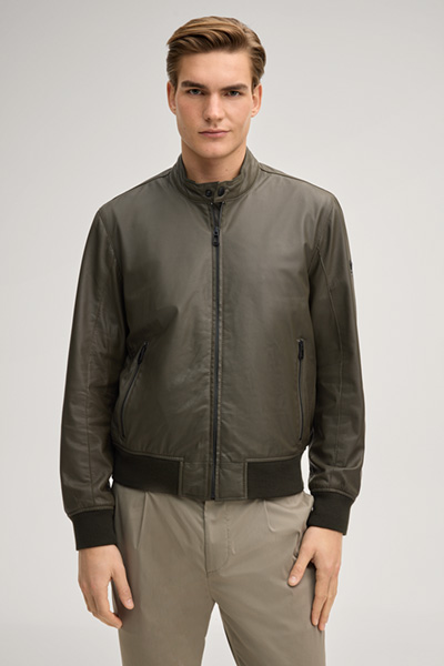 Bamor leather jacket in green