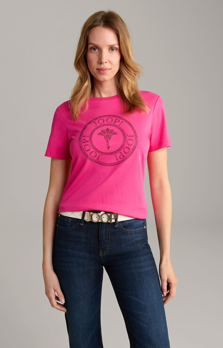 Baumwoll-T-Shirt in Pink