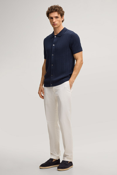 Leads to product detail page "Tristao knitted jumper in structured navy"