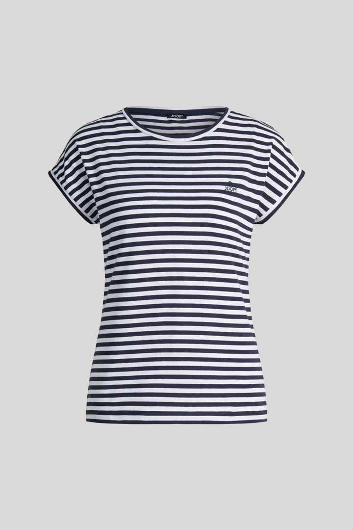 T-Shirt Tulia in Navy/Weiß gestreift