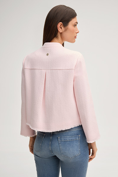 Bouclé Blazer Judit in Rosé