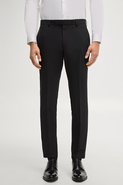 Baukasten-Anzughose Gun in Schwarz gemustert