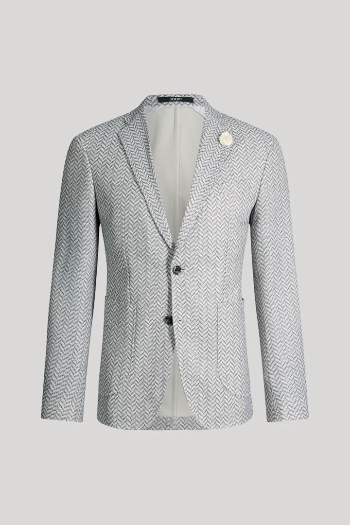 Führt zu Produktdetailseite „Sakko Hoverest in Mittelblau gemustert"