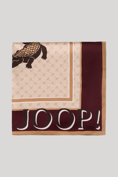 Aina Scarf in a Bordeaux/Beige Pattern