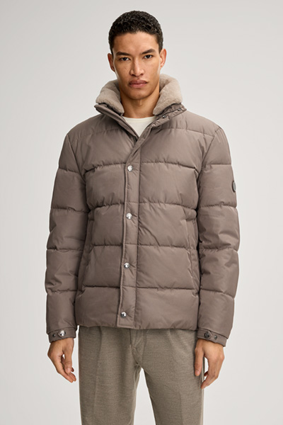 Newton Quilted Jacket in Taupe