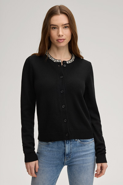 Strickjacke Kosta in Schwarz