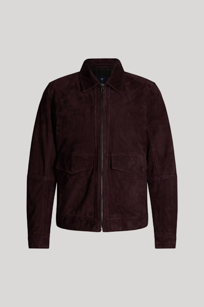 Kai Leather Jacket in Dark Purple