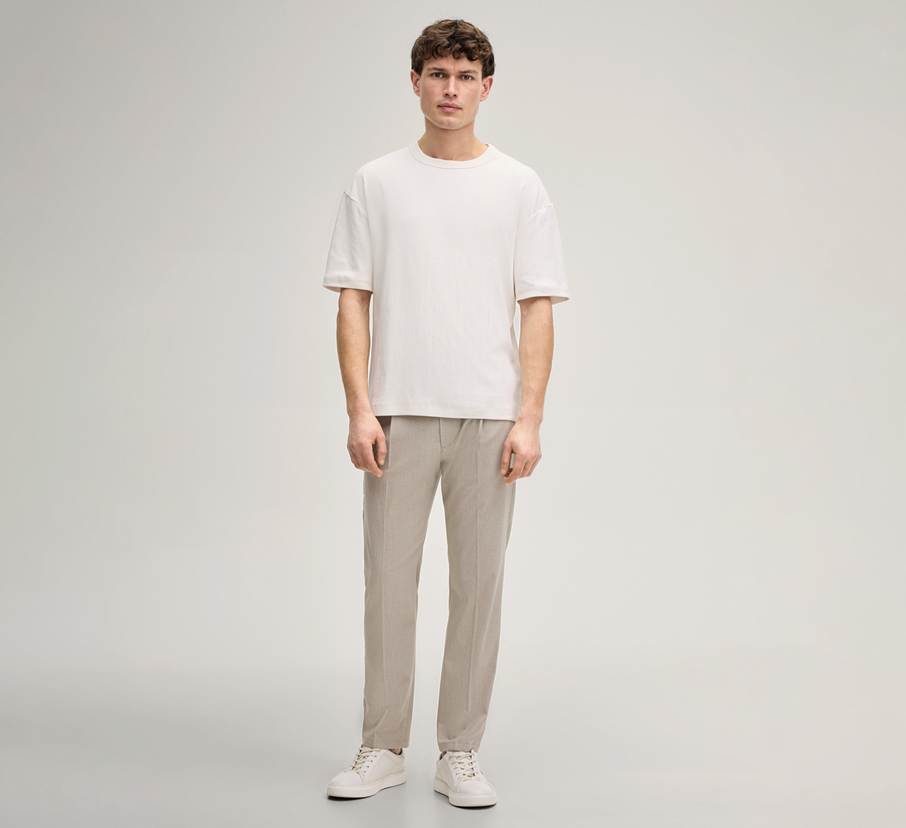 JOOP! presents the product Ciarlan T-shirt in Cream from the category T-Shirts & Sweatshirts