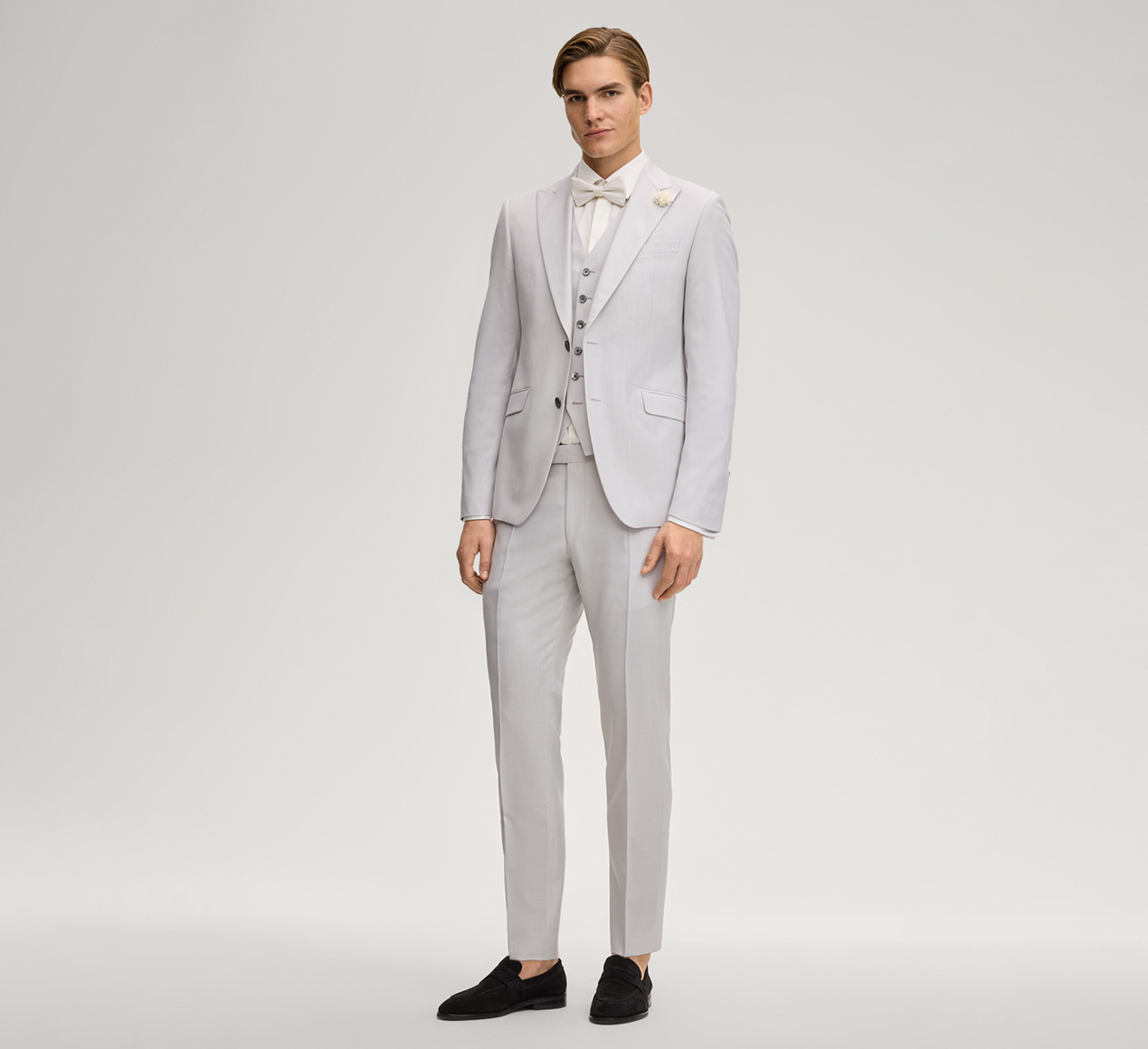 JOOP! präsentiert das Produkt Anzugweste Weazer in Hellgrau aus der Kategorie Sakkos