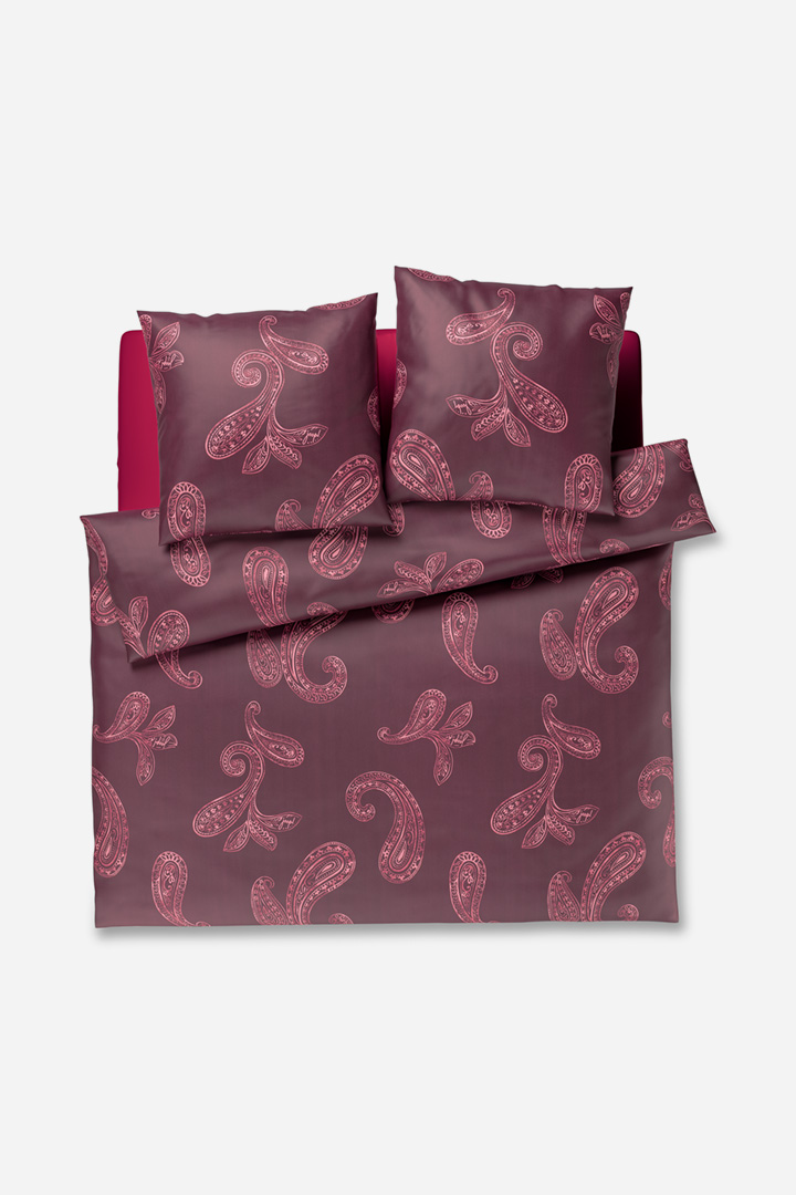 Führt zu Produktdetailseite „Bettwäsche JOOP! PAISLEY in Rouge"