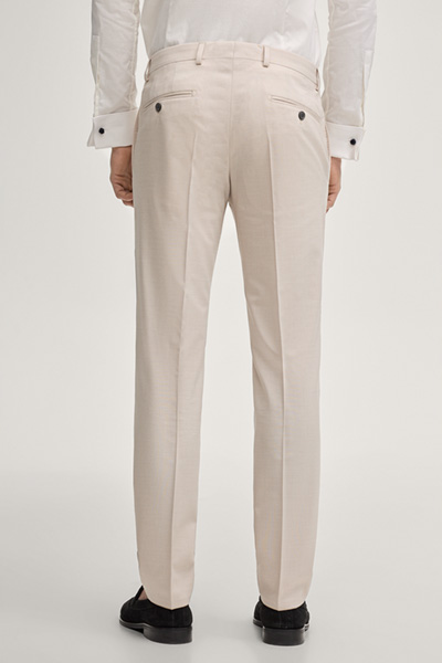 Wedding Baukasten-Anzughose Blayr in Hellbeige