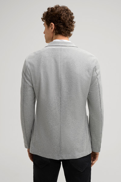 Helican Jacket in Light Grey Melange