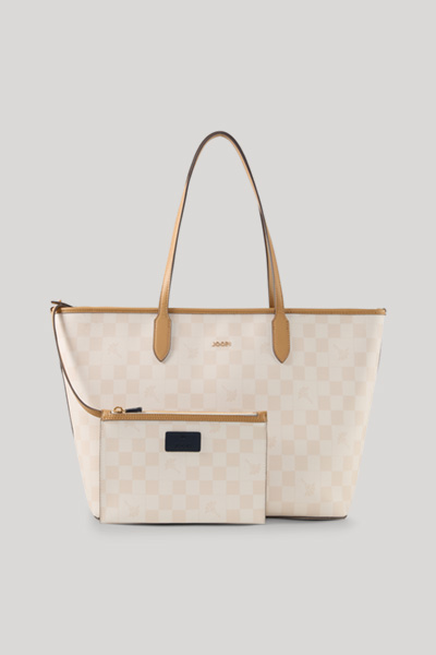 Führt zu Produktdetailseite „Shopper Cortina Piazza Lara in Ecru"