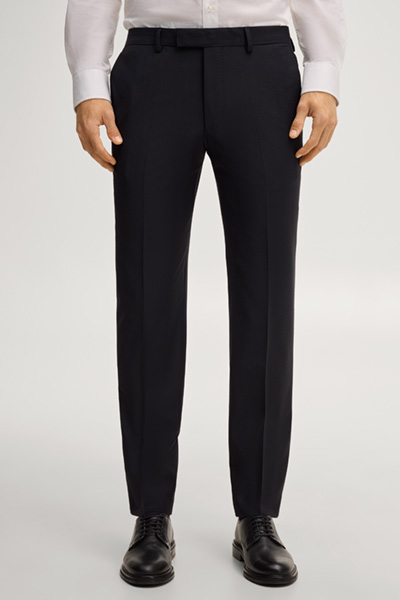 Prowadzi do strony produktu „Modułowe spodnie do garnituru Brad w kolorze granatowym"