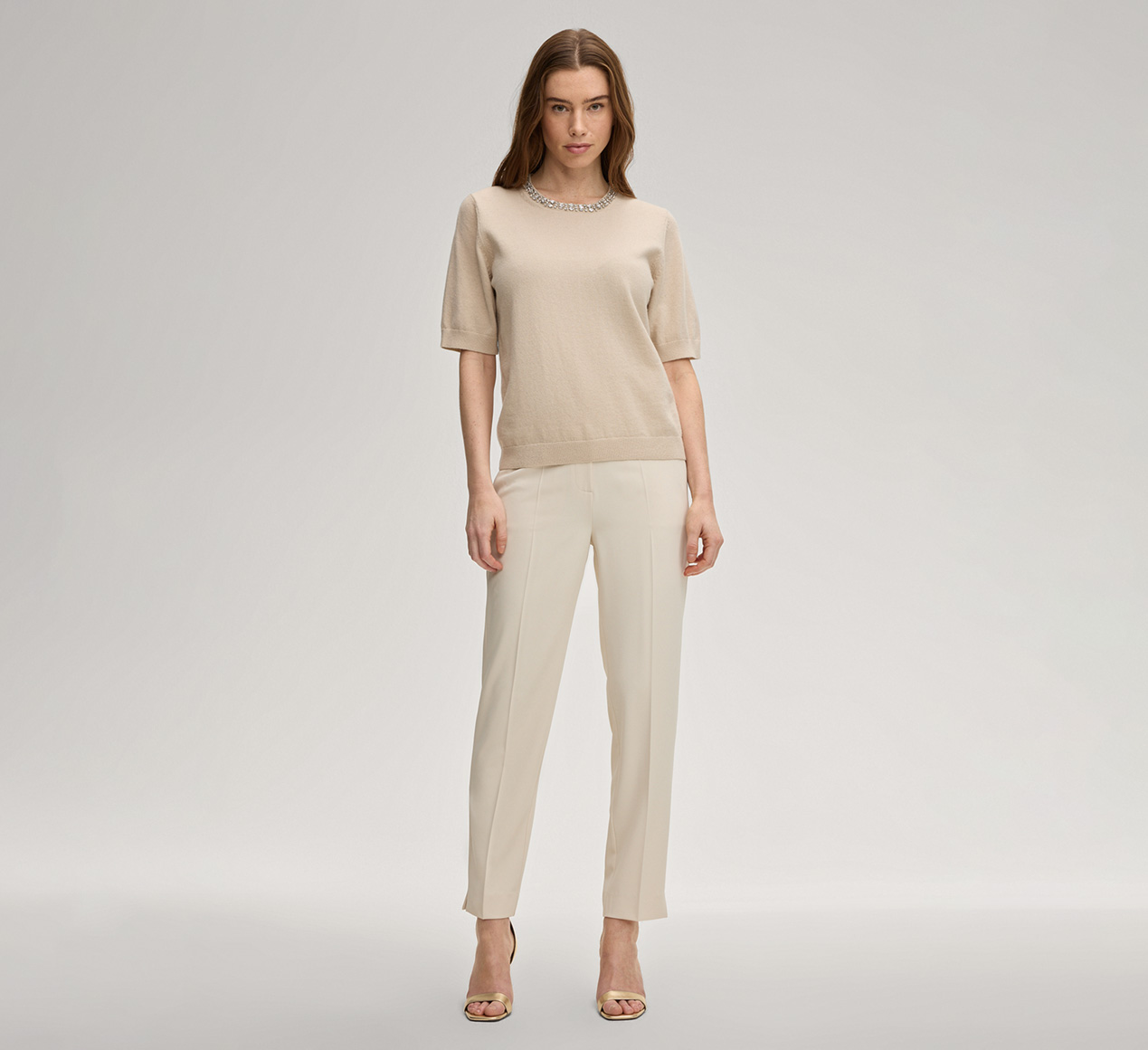 JOOP! präsentiert das Produkt Pullover Krissi in Champagner aus der Kategorie Strick