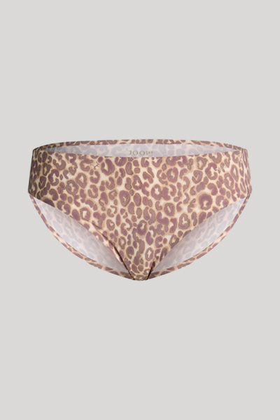 Slip in brown/beige leopard print