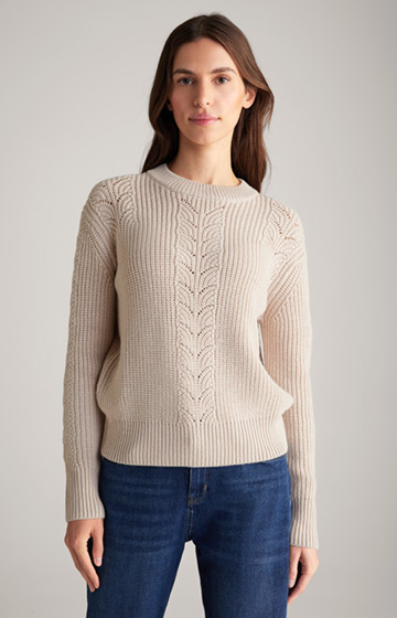 Knitted Pullover in Champagne