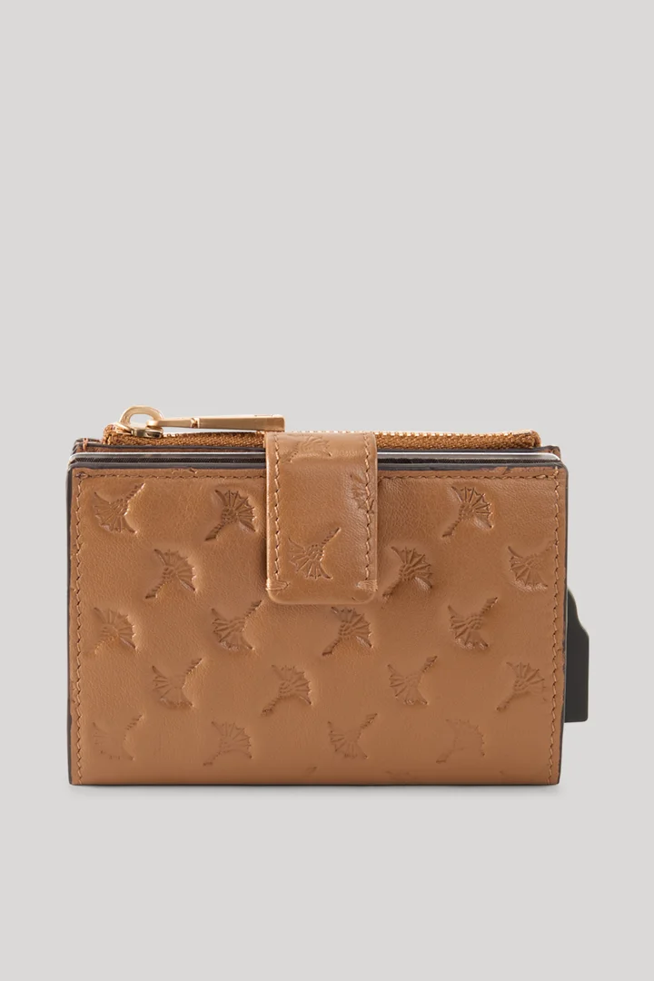 Führt zu Produktdetailseite „Karten-Etui Leggero Stampa C-Four in Cognac"