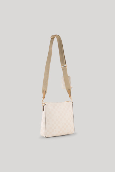 Leads to product detail page "Schultertasche Cortina Piazza Jasmina in Ecru"