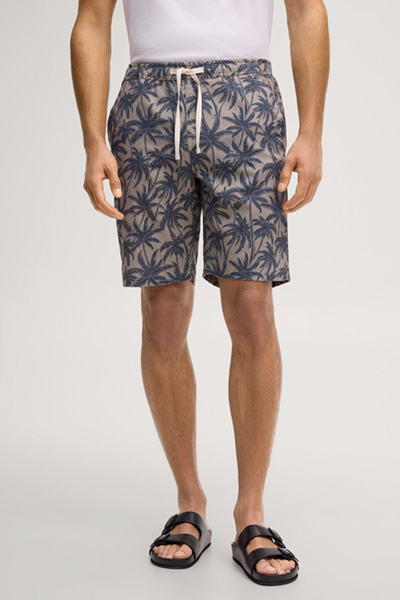 Russ Bermuda shorts in beige with a pattern