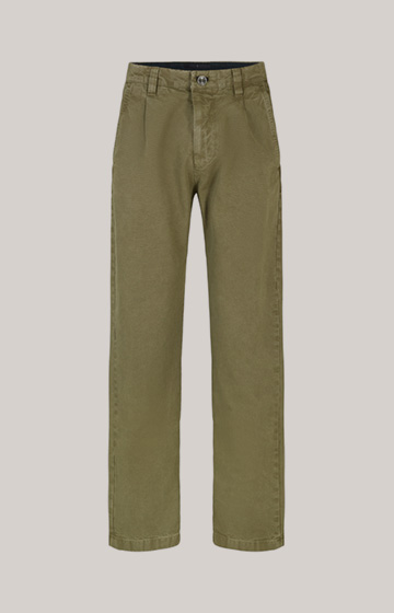 Len Cotton Chinos in Olive