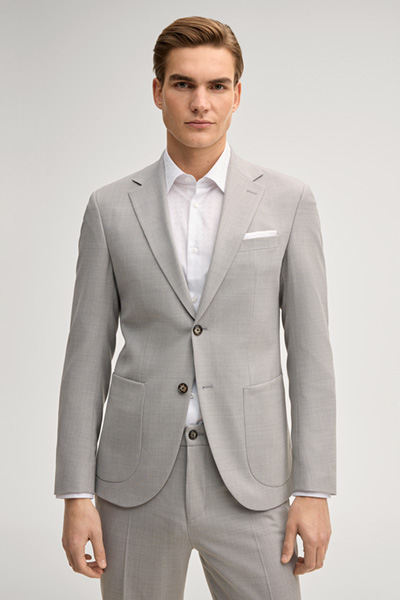 Dallas modular jacket in light grey