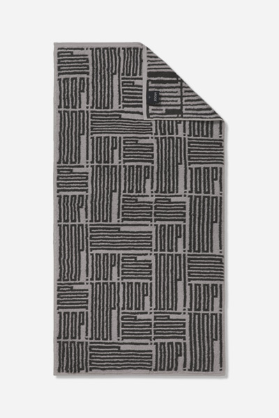 Leads to product detail page "Joop! bars allover towel 50x100 cm, platinum"