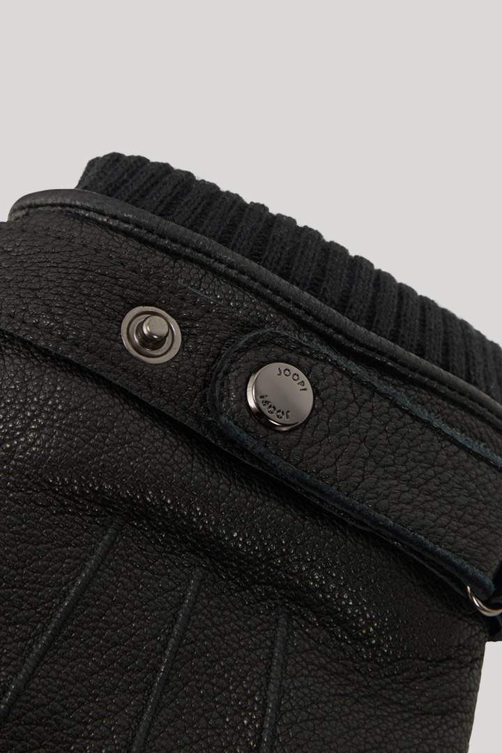 Ziegenleder-Handschuhe in Schwarz