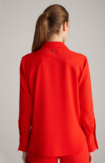 Crêpe Blouse in Red