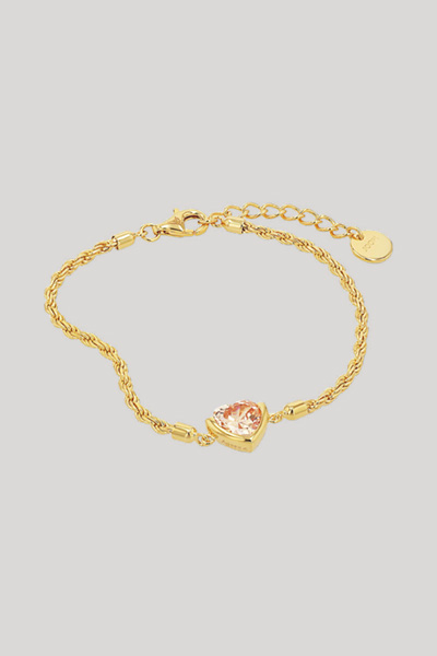 Führt zu Produktdetailseite „Armband mit Herz-Anhänger in Gold"