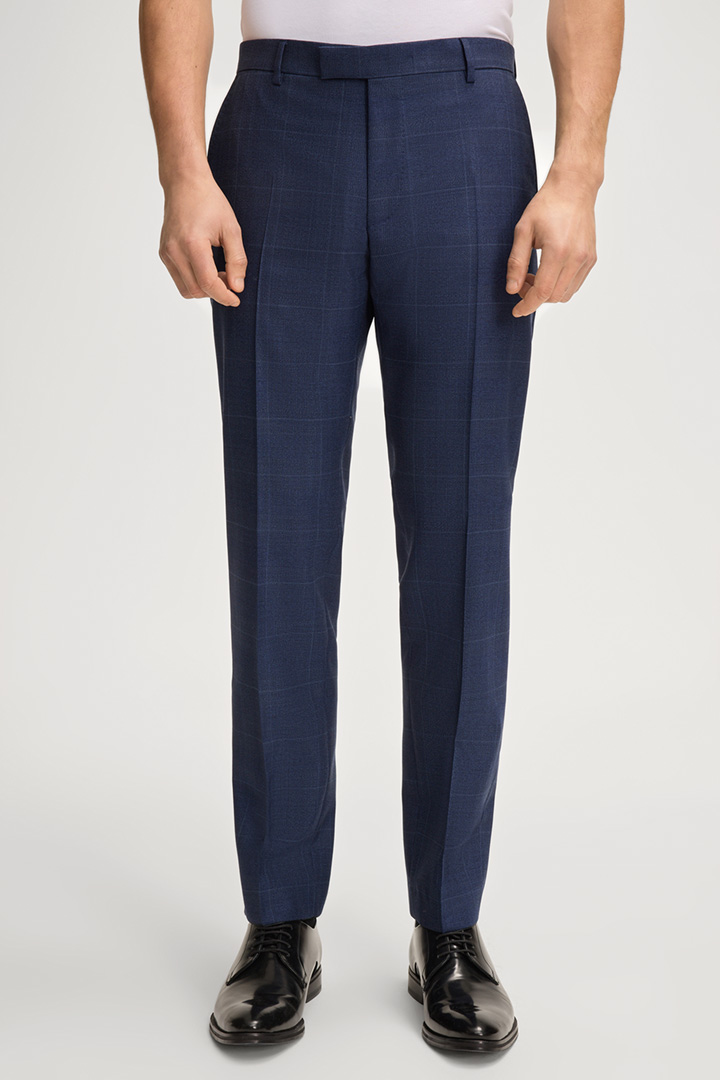 Blayr Suit Trousers in a Navy Pattern