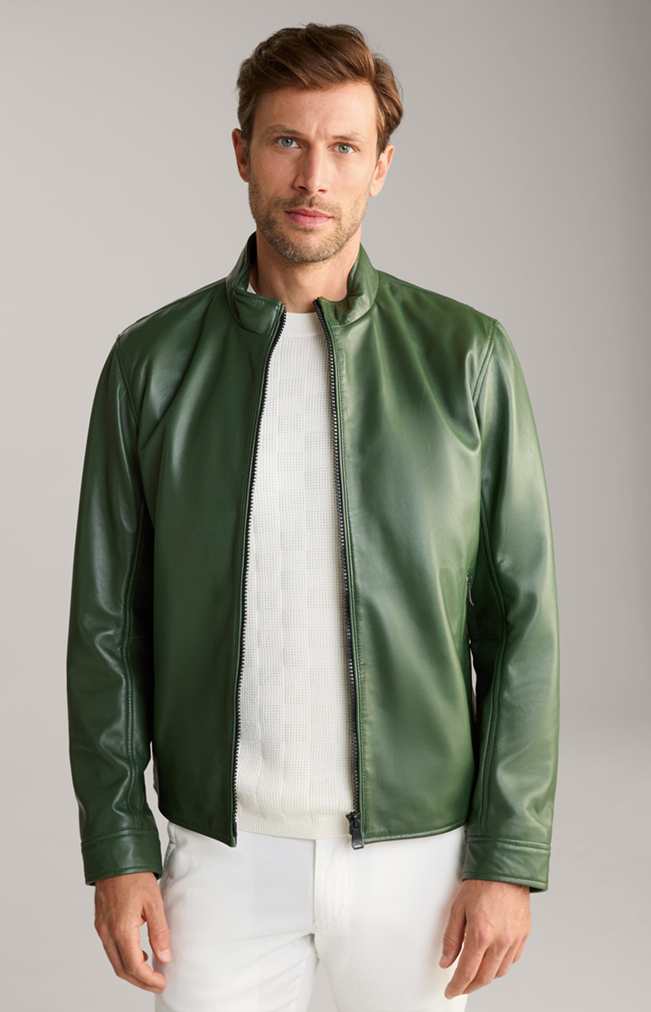 Lif Leather Jacket in Green