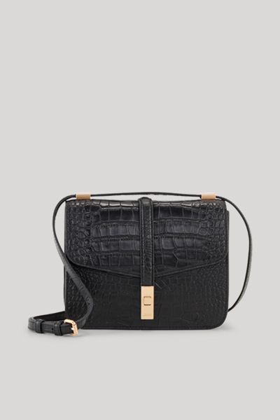 Führt zu Produktdetailseite „Schultertasche Coccodrillo Tory in Schwarz"