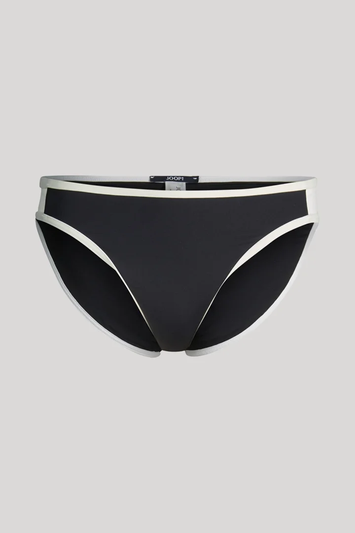 Leads to product detail page "Bikini bottoms in black/off-white"