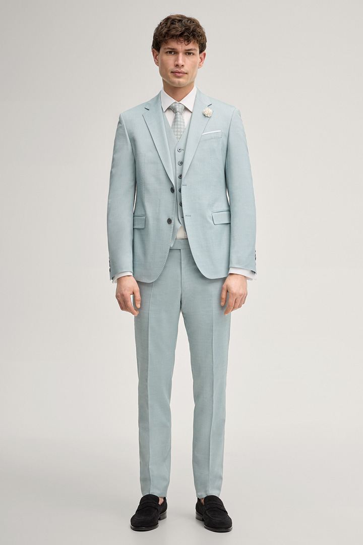 Führt zu Produktdetailseite „Baukasten-Anzughose Blayr in Salbei"