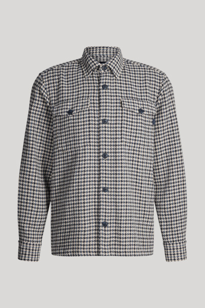 Overshirt Kohen in Navy kariert