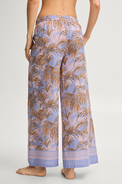 Leads to product detail page "Beachwear fabric trousers Palmeras Beach in lilac/brown"