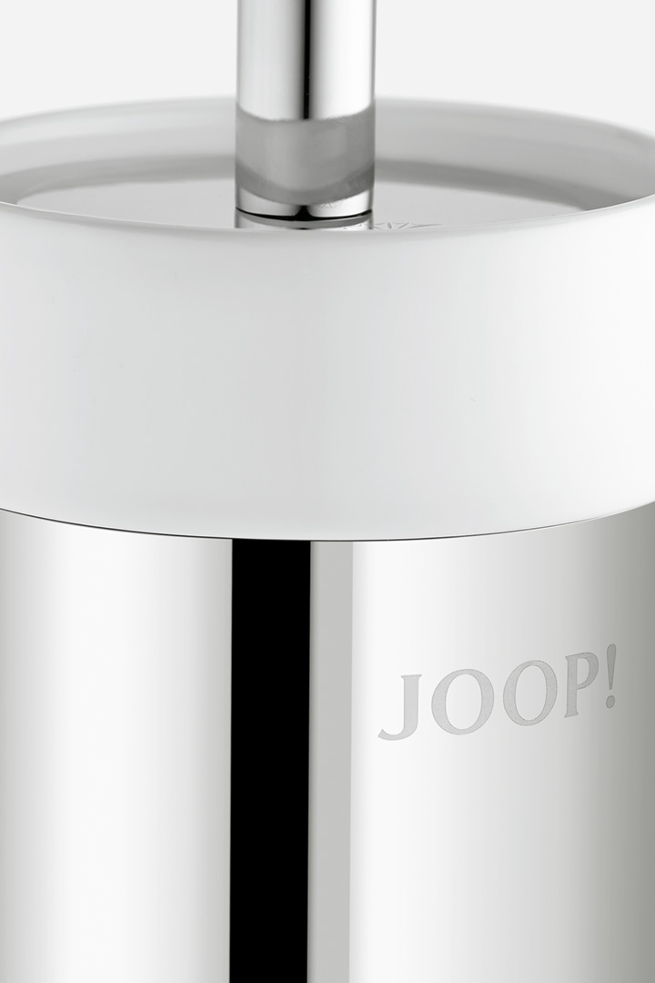 Führt zu Produktdetailseite „WC-Bürstengarnitur JOOP! CHROMELINE, Chrom/Keramik Weiß"