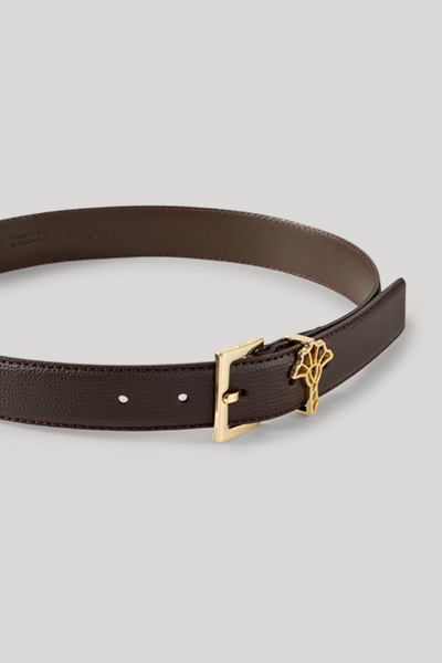 Ledergürtel in Dunkelbraun