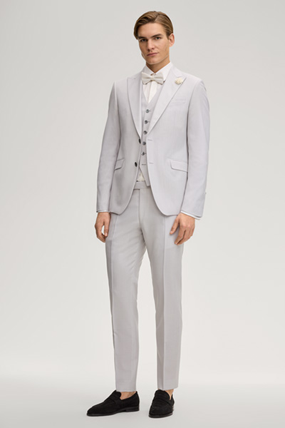 Weazer Suit Waistcoat in Light Grey