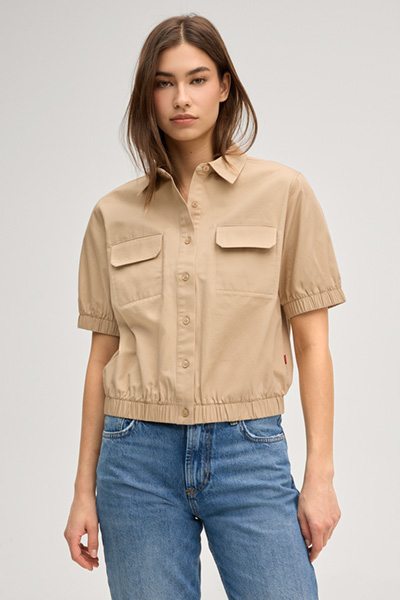 Biddy blouse in beige