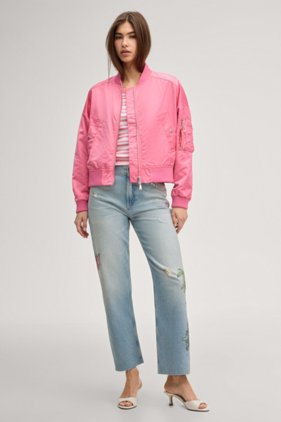 Bomberjacke Olcay in Pink