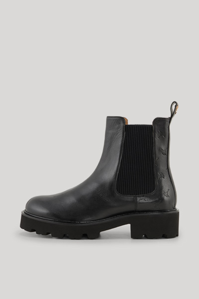 Chelsea Boots Estate Stampa Mariana in Schwarz