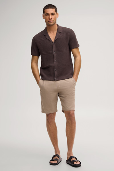 Ilkor knitted jumper in dark brown