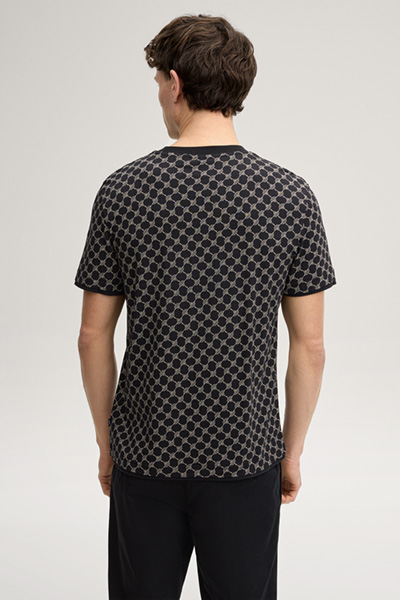 Cornflower T-Shirt Victormanuel in Schwarz