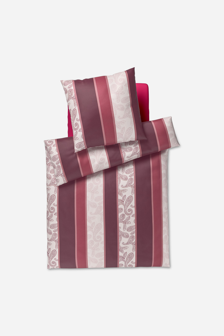 Führt zu Produktdetailseite „Bettwäsche JOOP! PAISLEY STRIPES in Rouge"